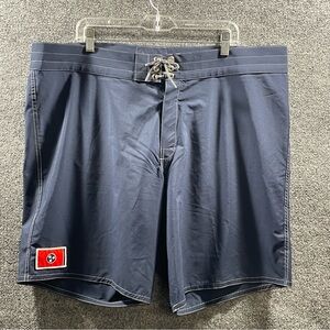 Birdwell Beach Britches Swim Trunks Board Shorts Men's Sz 42 Navy Blue Nylon